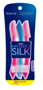 Schick Hydro Silk Touch-Up Dermaplaning Tool with Precision Cover - 6 Razors - Picture 1 of 1