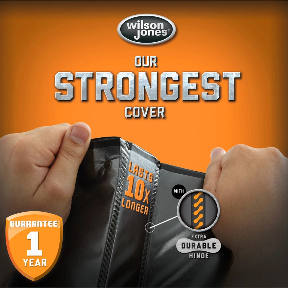 Wilson Jones Heavy-Duty Round Ring View Binder With Extra-Durable Hinge, 3 Rings - Image 1 of 1