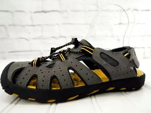 Khombu Kyle Sandalen grau gelb geschlossene Zehe verstellbarer Riemen Land Wasser Jungen 3 - Bild 1 von 11