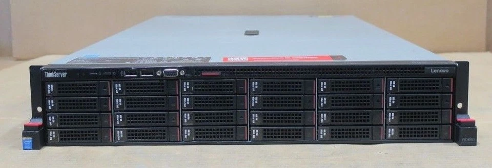 Lenovo ThinkServer RD650 2x 14-Core E5-2690v4 2.6GHz 256GB Ram 14.4TB HDD Server - Image 1 of 4