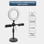 Dimmable Ring Light Round Lamps Phone Holder Tripod Stand Adjustable Floor Stand