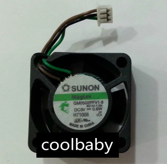 SUNON GM0502PFV1-8 fan 25*25*10mm 5V 0.6W 3pin - Image 1 of 1