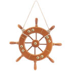 Handmade Vintage Ship Wheel Wall Hanging for Coastal Homes
