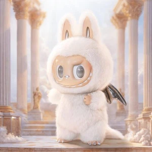 POP MART LOS MONSTRUOS Angel in Clouds Labubu Vinilo Peluche Blanco 58cm Nuevo Japón - Imagen 1 de 7