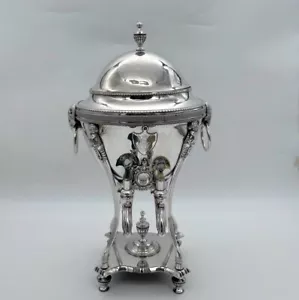 Urna da tè antica vecchia piastra Sheffield primi del XIX secolo circa 1805 - Foto 1 di 10