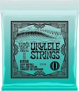 Ernie Ball Ukulele Ball End Nylonsaiten, Schwarz (P02326),2326, 28/32/40/28 Neu - Bild 1 von 3