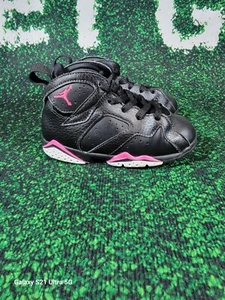 Nike Unisex Air Jordan 7 Retro TD Hyper Pink Size 9C 705418-018 - Picture 1 of 8