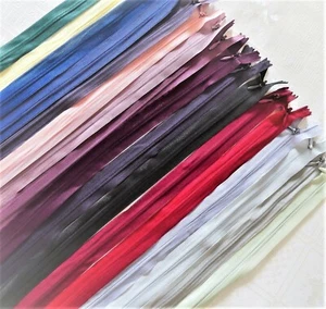 FAST DELIVERY Invisible Zips 15, 20, 25, 30,35, 40, 50, 55cm Concealed, Zipper - Picture 1 of 18