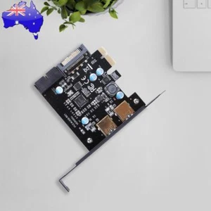 PCI-E to USB 3.0 2 Port PCI Express Expansion Card 19-Pin Power Connector - Afbeelding 1 van 5