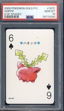 2000 POKEMON GOLD PLAYING CARDS 187C HOPPIP 6 SPADES PSA 10 GEM MINT