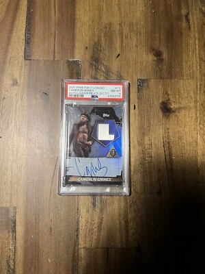 PSA 8 CAMERON GRIMES AUTO LADDER RELIC 1/1 2021 WWE FULLY LOADED  - Image 1 of 2