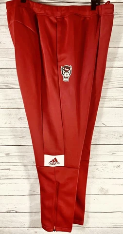 adidas NC North Carolina State Wolfpack Game Mode Pants Men’s Size XL Tall Red Cover