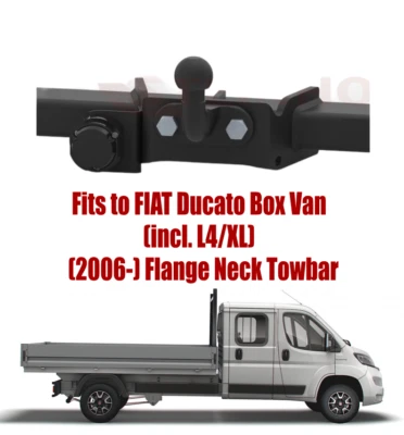Flange Neck Tow Bar For FIAT Ducato Box Van Box (2006-) & NO ELECTRICS - F066 - Image 1 of 4