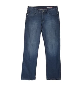 Izod jeans men's 34x32 slim straight blue comfort stretch denim pants - Picture 1 of 11