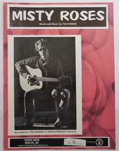 Tim Hardin Misty Roses Four Page Sheet Music Faithful Virtue Music Co. 1968  - Picture 1 of 5