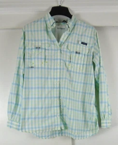 Columbia XL PFG Shirt Mens Vented Long Sleeve Button Up Green Super Bahama - Bild 1 von 9