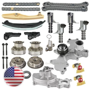 Timing Chain Kit Cam Gear Actuator Water Pump 3 Bolt Flange Fit Ford Transit 3.5 - Picture 1 of 13
