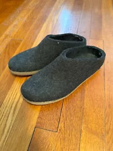 Zapato de Lana Glerups Suela de Cuero Zapatilla Talla: 43 Verde - Imagen 1 de 5