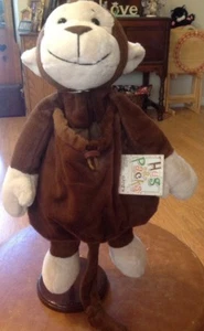 Ganz Hug-a-Packs Brown Monkey Plush Toy Toddler Boys Girls Kids Backpack New Tag - Picture 1 of 7