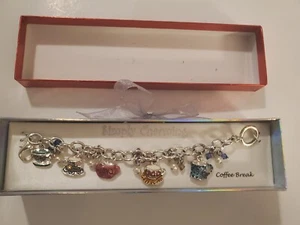 Simply Charming Bettelarmband Silberfarben Kaffeepause Tasse Charms Geschenkbox - Bild 1 von 5