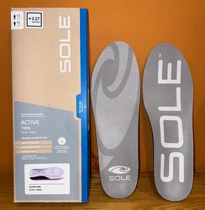 SOLE Active dünne Schuheinlagen, orthopädische Fußgewölbestützeinlagen, Herren 13/Damen 15 - Bild 1 von 1