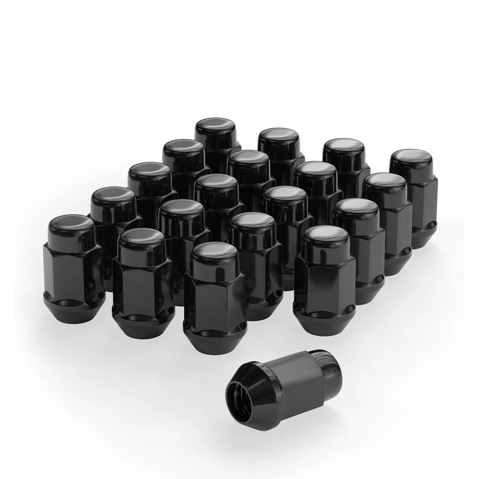 20 1/2"-20 porcas pretas bolota bojo compatível com jipes Grand Cherokee Commander - Imagem 1 de 4