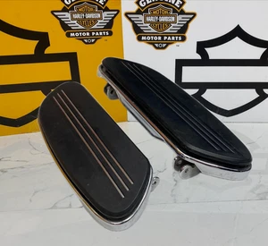 OEM 97-26 Harley Chrome Streamliner Touring Front Foot Floor Boards - Picture 1 of 8