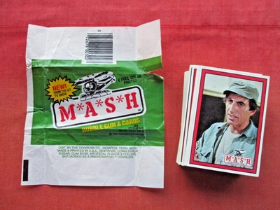 MASH ---M*A*S*H.   TV Show Vintage Card Set 66 Cards Donruss 1982  & Wrapper - Image 1 of 4