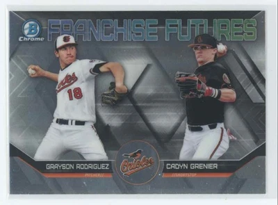 2018 Bowman Draft Franchise Futures Grayson Rodriguez/Cadyn Grenier #FF-BAL ST1 - Image 1 of 2