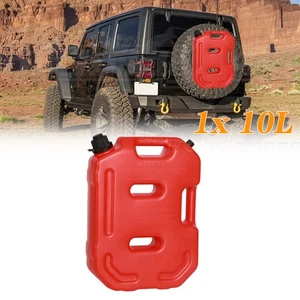 2.6 Gallon 10L Oil Can Gas Container Pot PE Gasoline Anti-static Fuel Tank Pack - Picture 1 of 10