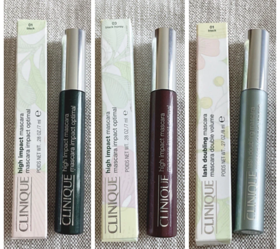 Clinique Rímel de Alto Impacto o Rímel Doble de Pestañas, Negro/Miel Negra Foto 1 de 1