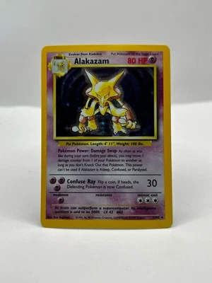 Pokemon - 1/102 Alakazam Near Mint Holo Base Set (Read Description!) - Image 1 of 4