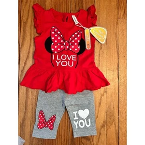 Mud Kingdom Toddler Girls' Ruffle Top & Capri Leggings Set Size L - Picture 1 of 10