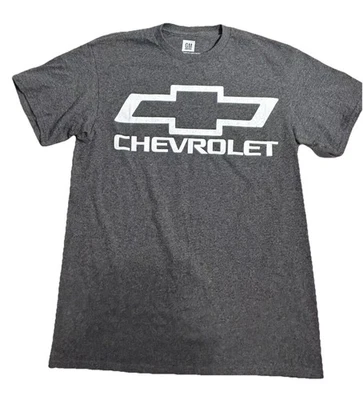 Camisa GM Para Hombre Gris Medio Chevrolet Suave Cuello Redondo Manga Corta Camiseta Pull Over Foto 1 de 4