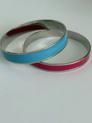 Pair of Escada Bracelets from Turquoise Summer Collection Blue & Pink - Image 1 of 4
