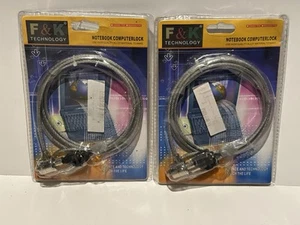 F&K Anti-Theft Cable Lock & Key for Laptop Notebook/Desktop Projector Electronic - Afbeelding 1 van 7