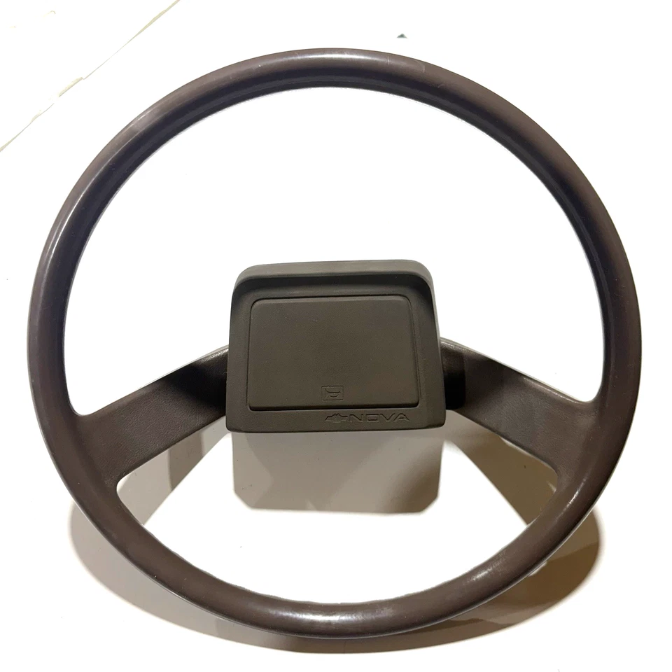 1980-1990 Toyota steering wheel w/horn pad (OEM) Van (Chevy Nova 1983-1988) - Image 1 of 4