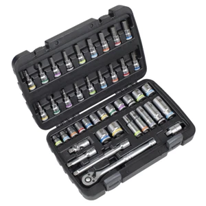 Socket & Socket Bit Set 3/8"Sq Drive 42pc - Picture 1 of 1