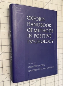 Oxford Handbook of Methods in Positive Psychology Anthony Ong HC DJ - VG! - Picture 1 of 10