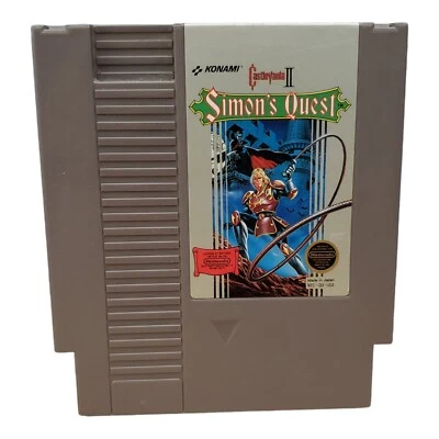 Castlevania 2 II: Simon's Quest (Nintendo NES, 1988) Authentic Game Cart Only - Image 1 of 3