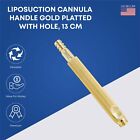 Liposuction Cannulas Handle For Cannulas With Hole, 13Cm, Gold Platted