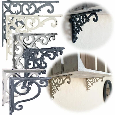 LS-LEBENSTIL Exklusive Vintage Regalwinkel Gusseisen Regalträger Winkel Konsole Halterung