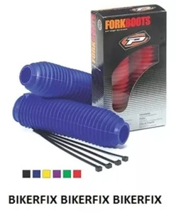 Fits HONDA CR 250 CR 500 BLUE FORK BOOT GAITORS PROGRIP LARGE - Picture 1 of 1