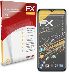 atFoliX 3x Film Protection d'écran pour Vivo Y76 5G mat&antichoc - Photo 1 sur 9