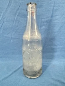 Vtg Crystal Soda Water Co Clear Glass Bottle Advertising Uniontown Pennsylvania - Picture 1 of 9