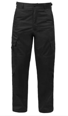 Rothco 9 Pocket EMT Cargo Pants Medic Work Duty Trousers Style-7828 Black Med. - Image 1 of 3