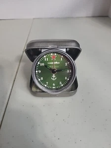 Vintage Russian Soviet Navy Maritime Submarine Travel Clock - Picture 1 of 9