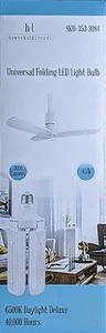 6500K Daylight Universal 3-Panel L.E.D. Folding Light Bulb Fan Shaped LED New - Picture 1 of 4