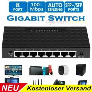 8 Fach RJ45 Splitter Verteiler Netzwerk Patch LAN Internet Kabel zum Einbau DE - Bild 1 von 6