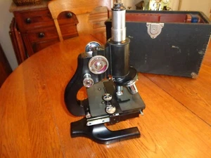 Antique Spencer Buffalo Microscope ๐ฌ #185119 w/ Wood Case - Picture 1 of 10